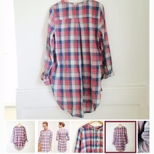 New nwot holding horses Anthropologie plaid top 6